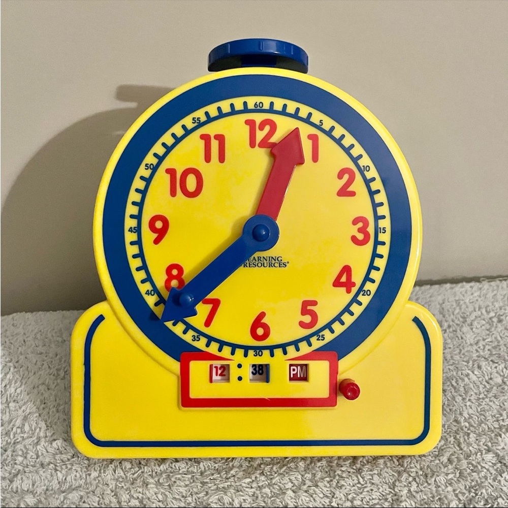 🎁3/$30 The Time Teacher Junior Learning Clock by Learning Resources